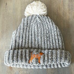 University of Tennessee UT Volunteers VOLS  Knit Pom Beanie Hat with Dog Logo